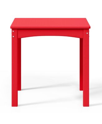 Kids 24" Wide HDPE Plastic Childrens Square Dinner Table