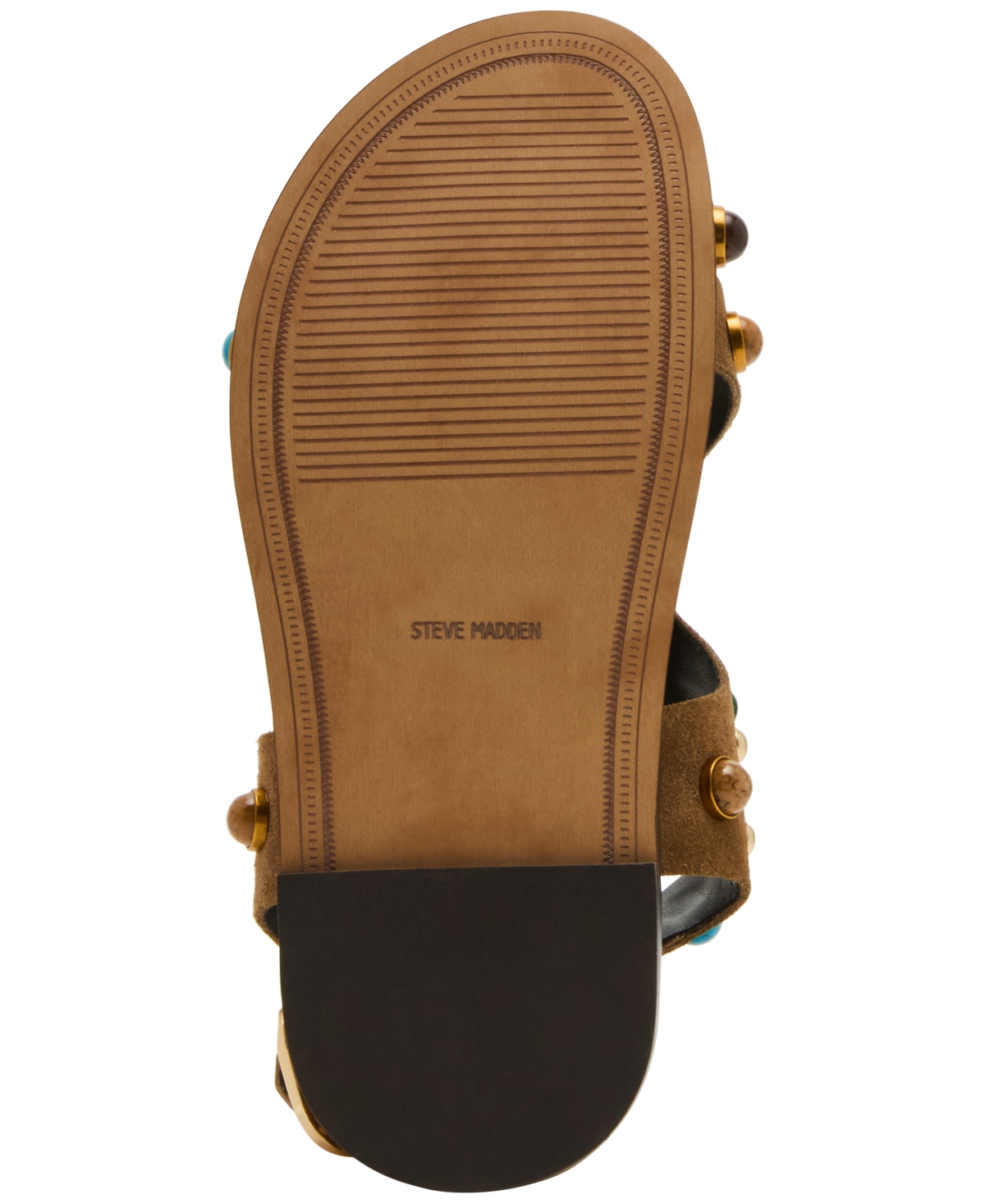 Steve Madden Women's Linear Embellished Strappy Footbed Sandals