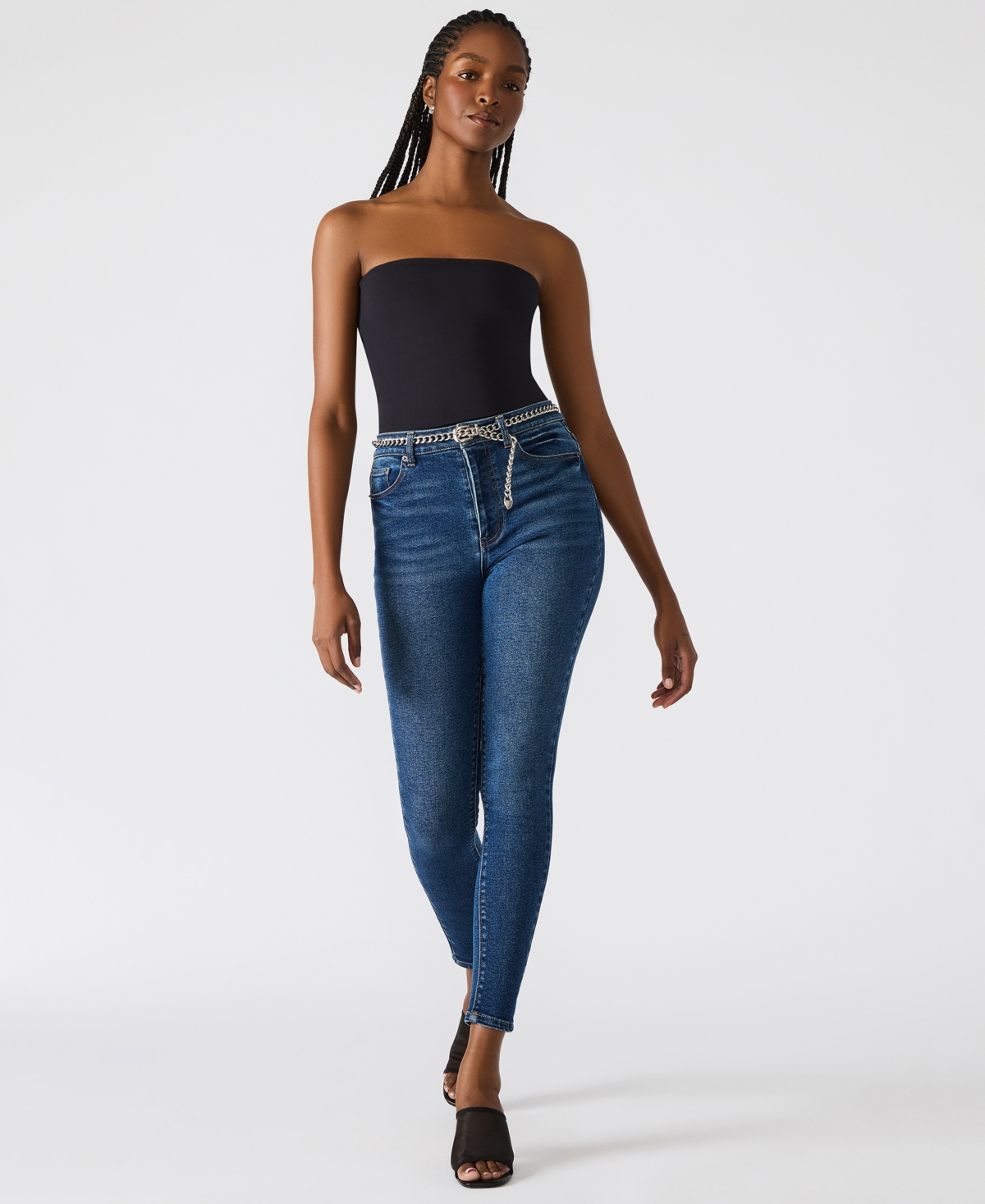 Steve Madden Aria Tube Top In Black