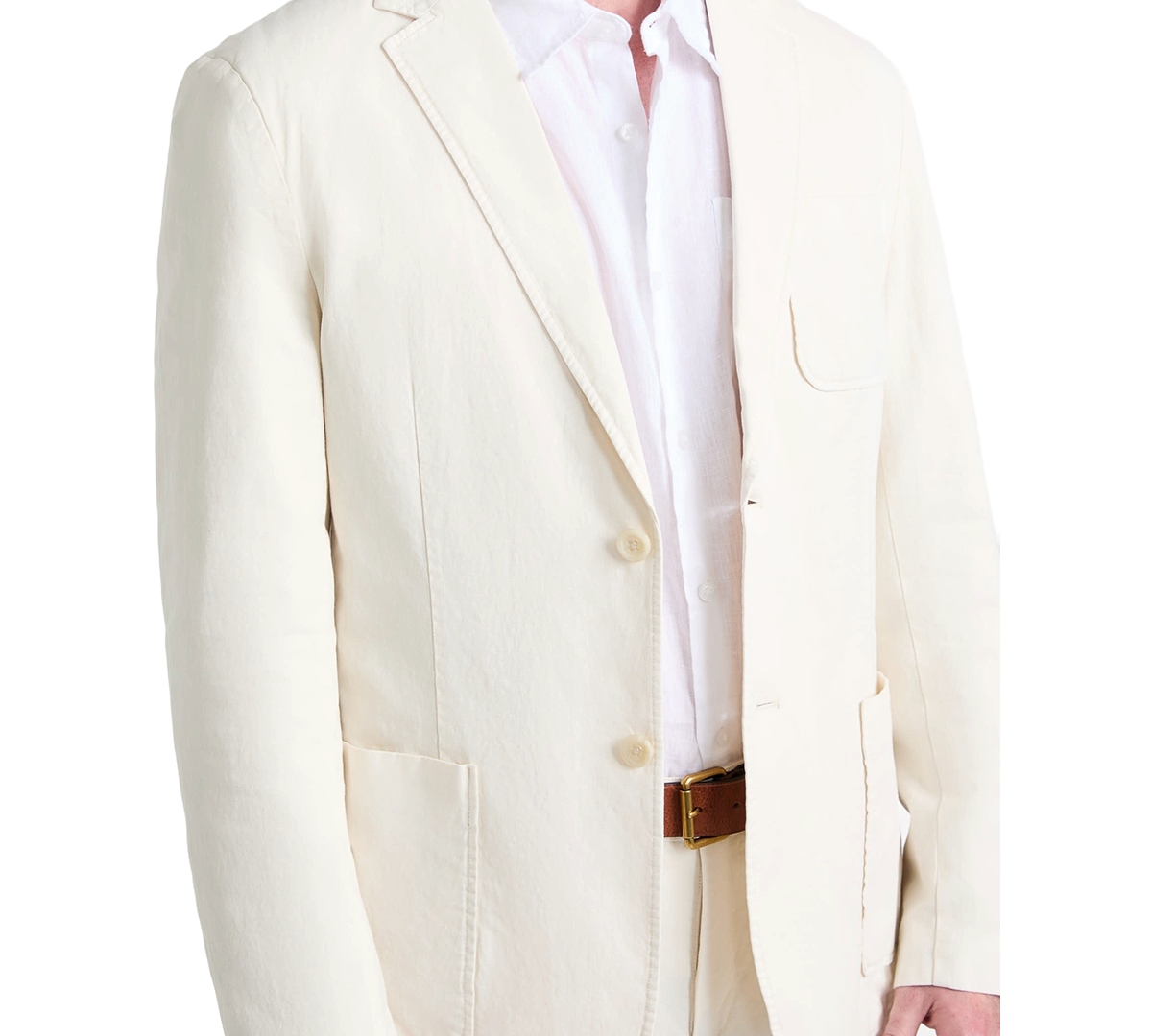 Guess Men's Tyron Slim-fit Solid Blazer In Quicksand