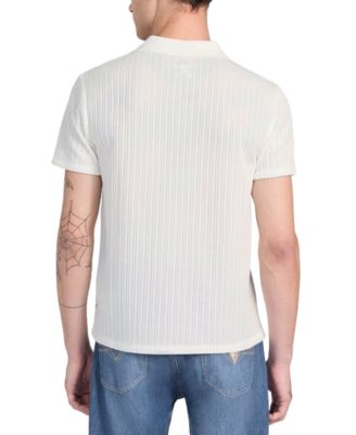 Men's Dario Knit Textured Polo Shirt