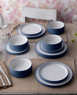 Colortex Stone Stax Dinner Plates, Set of 4