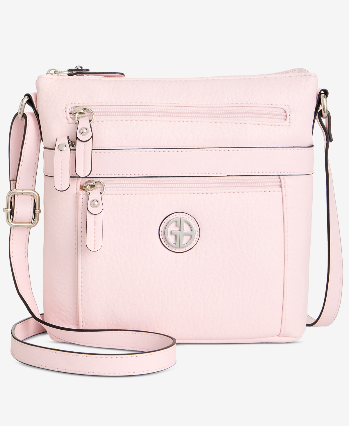 Giani Bernini Pebble Crossbody, Created For Macy's In Rose Water
