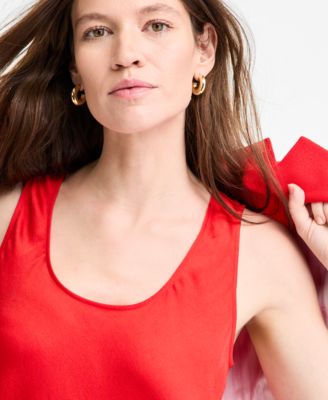 売れ筋商品|||バースリー カットソー トップス レディース Women's Satin Tank Top, Exclusively at Macy's Bisou Red Bar III Women's Satin Tank Top, Exclusively at Macy's - Macy's