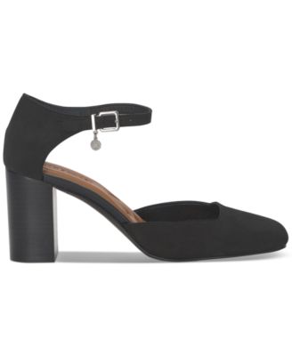 Women's Kanira Square-Toe Stacked Heel Pumps