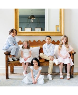 Toddler Girls Heirloom Tulip Sleeve Swiss Dot Party Dress