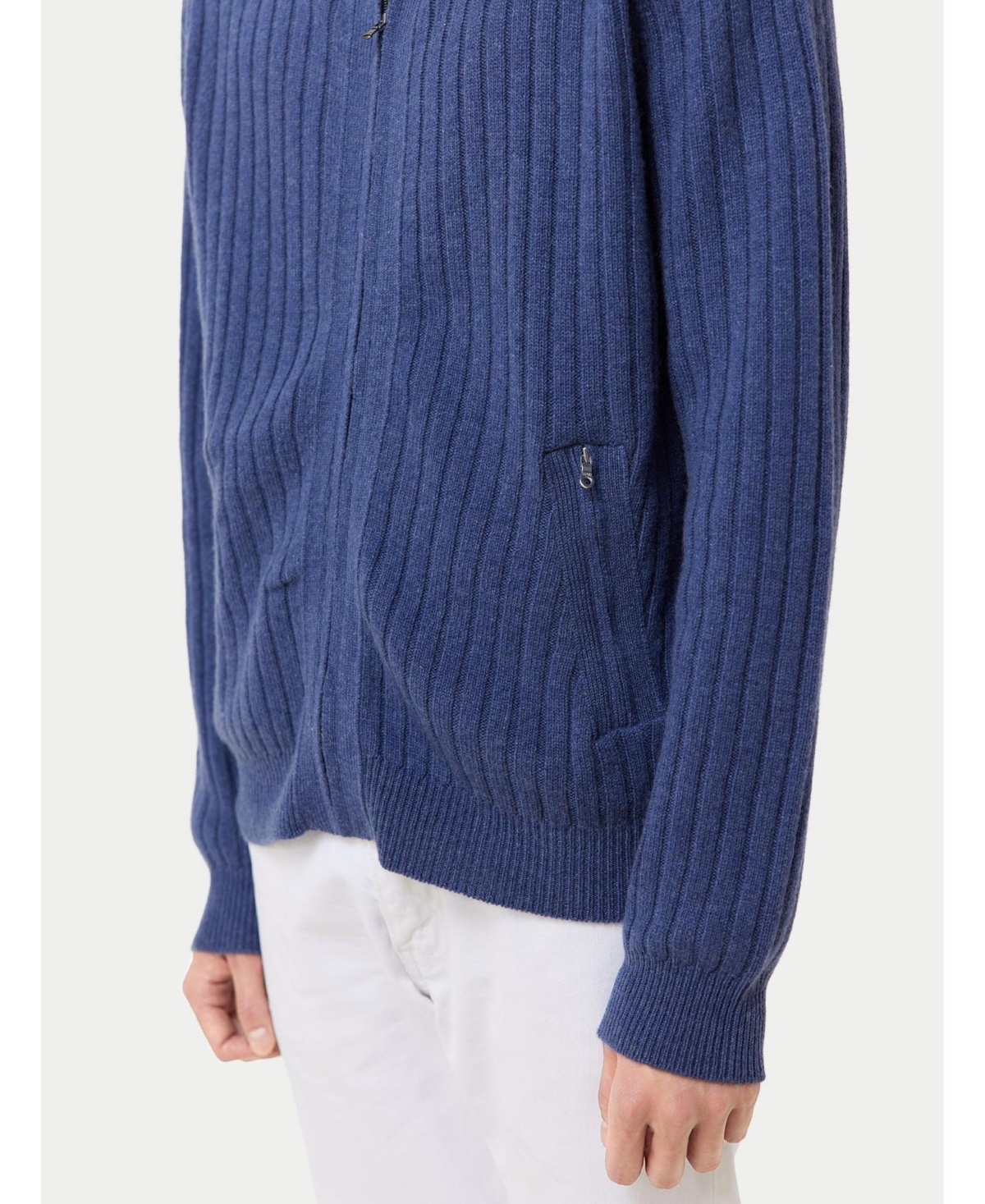 Gobi Cashmere Men's Full-Zipper Cashmere Cardigan