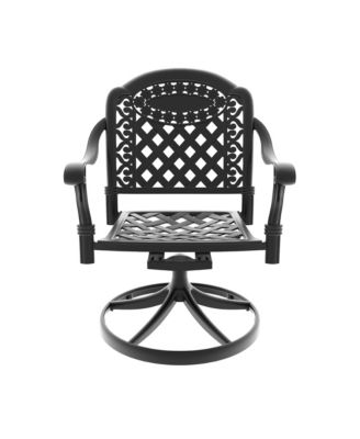 Streamdale 7-Piece Aluminum Dining Set with Swivel Chairs