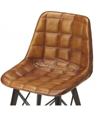 Faux Leather Tufted Side Chair for Dining Room or Office Seating