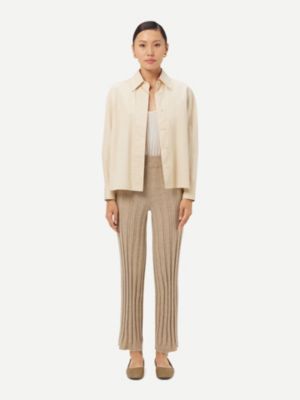 Women's Textured Knit Cashmere Pants