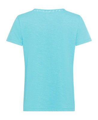 Women's Embroidered Neck T-Shirt