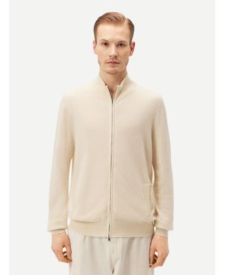 Men's Full Zip Stand Collar Cardigan