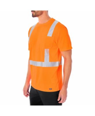 Men's Short Sleeve High-Visibility Reflective Safety Tee
