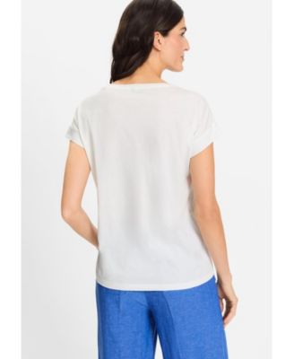 Women's Eyelet Embroidered T-Shirt