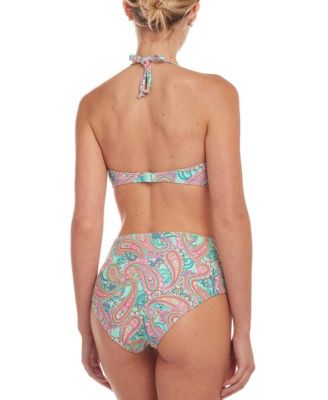 Women's Paisley Print Bandeau Bikini Swimsuit Top Bra Sizing