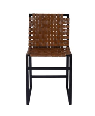 Comfortable Faux Leather Side Chair with Cushioned Seat and Backrest