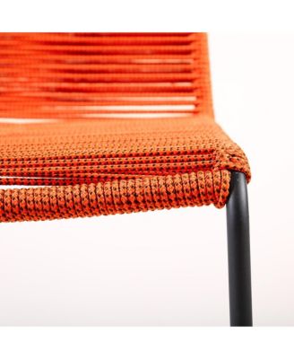 Set of Two Metal Dining Chairs – Modern Outdoor Seating for Patio & Garden