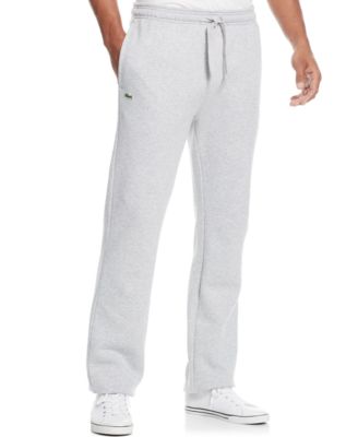 white lacoste joggers