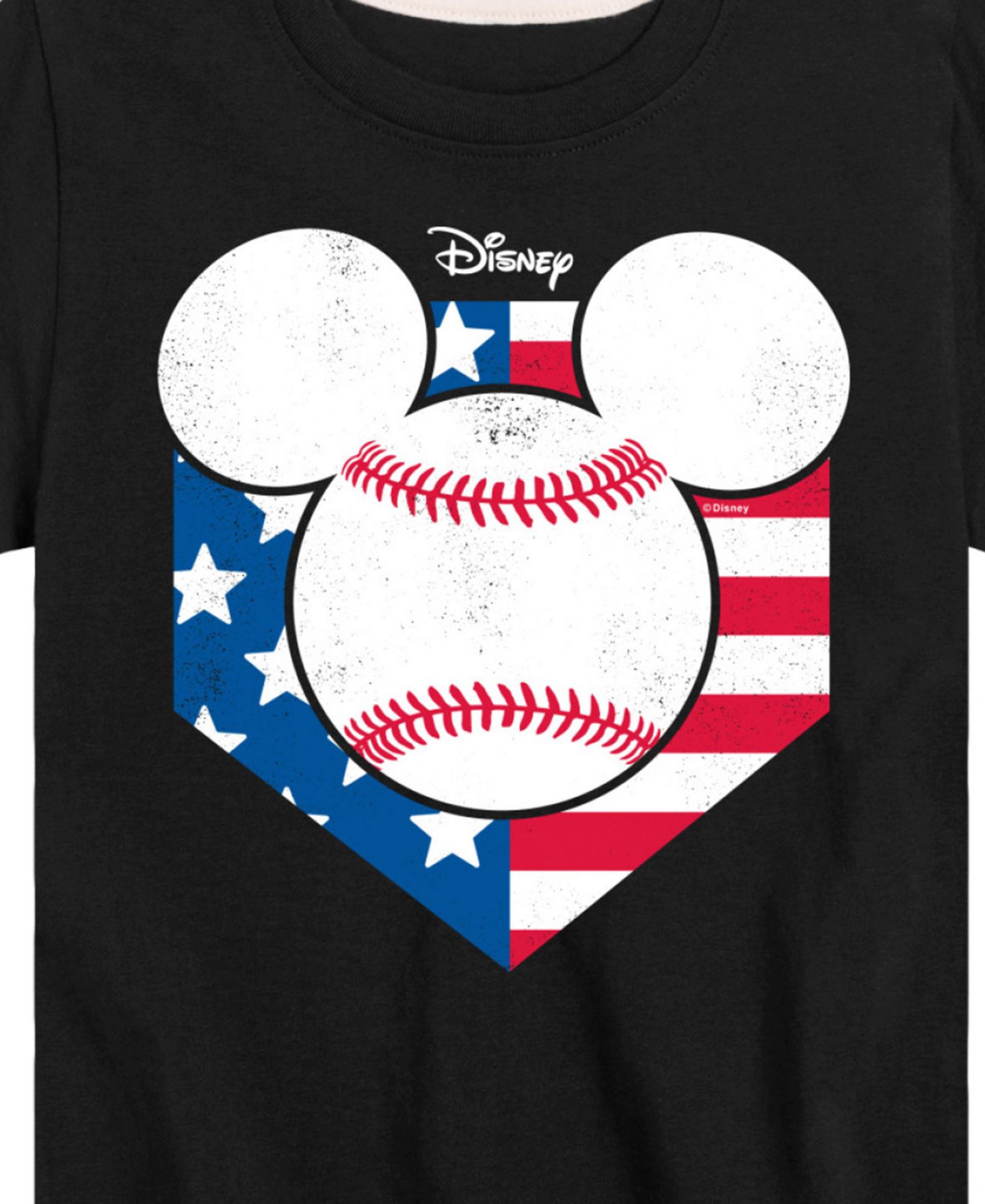 Футболка Disney Mickey Baseball Graphic для мальчиков, цвет: Чёрный — фото 3