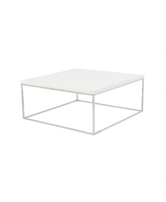 Metal Square Coffee Table for Modern Living Room Decor