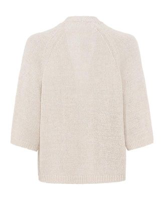 Women's Tape Yarn Open Front Cardigan
