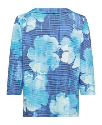 Women's Floral Rib Knit Jersey Top