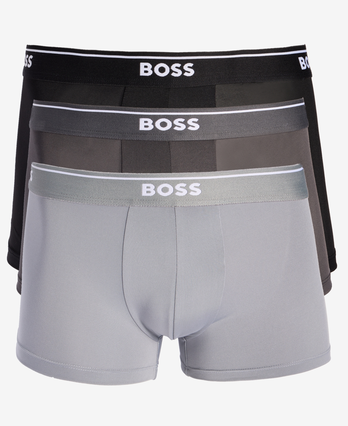 Hugo Boss Boss By  Men's 3-pk. Logo Waistband Trunks