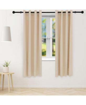 Room-Darkening Curtain Panel with Grommet Top - 52 x 84 in. - Beige