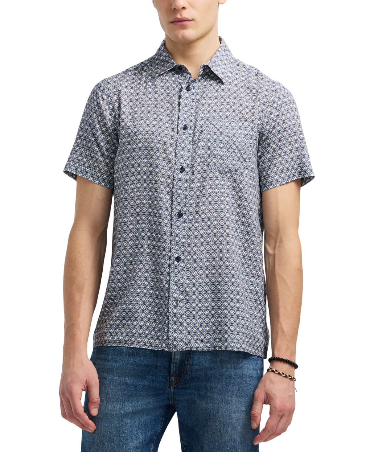 Buffalo David Bitton Men's Sirilo Geo-pattern Shirt