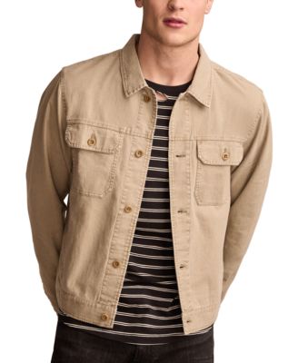 Lucky Brand - Men's Long Sleeve Button-Front Trucker Jacket