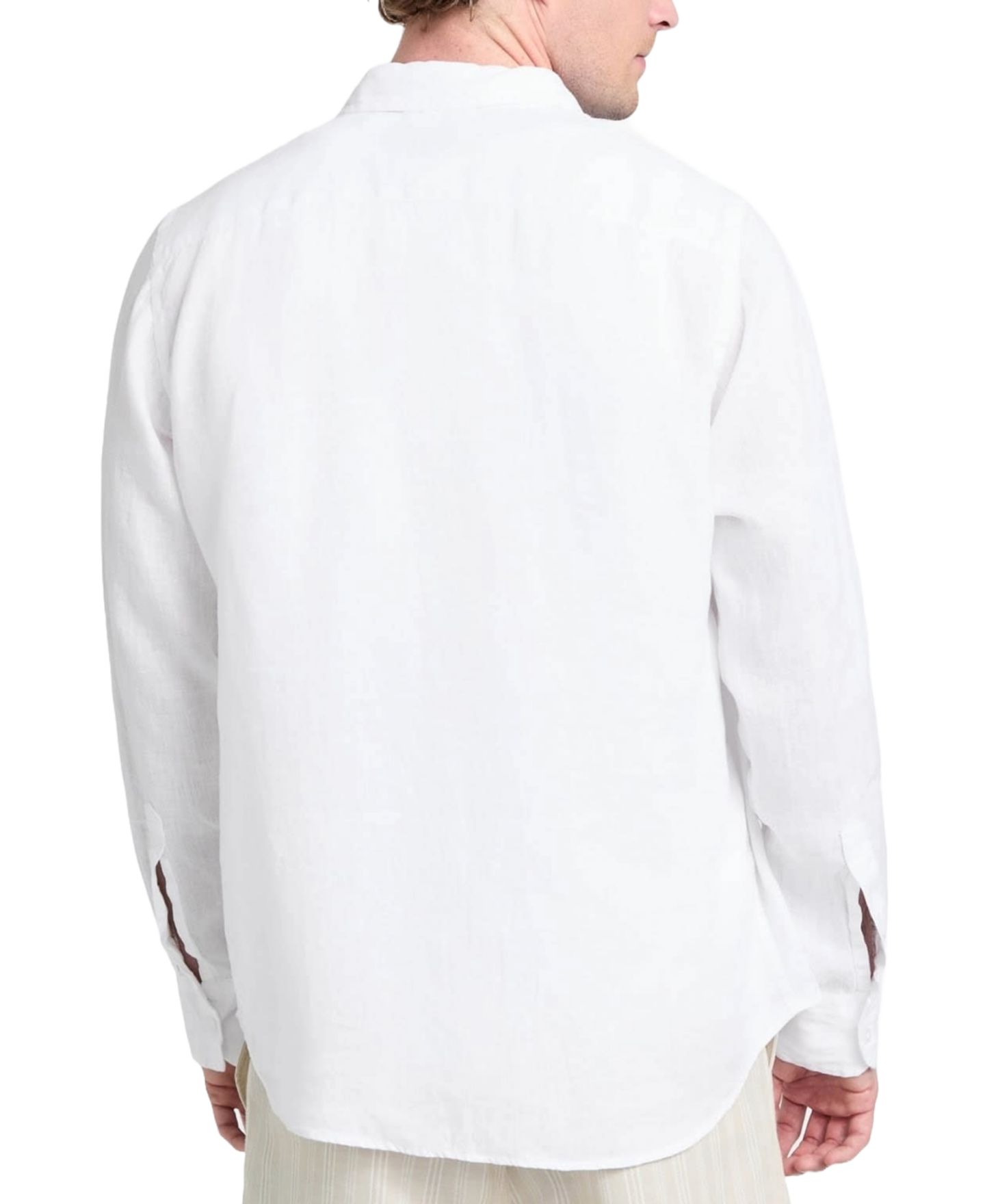 Мужская рубашка GUESS Napa Relaxed-Fit Textured Button-Down, цвет: Чистый белый — фото 3