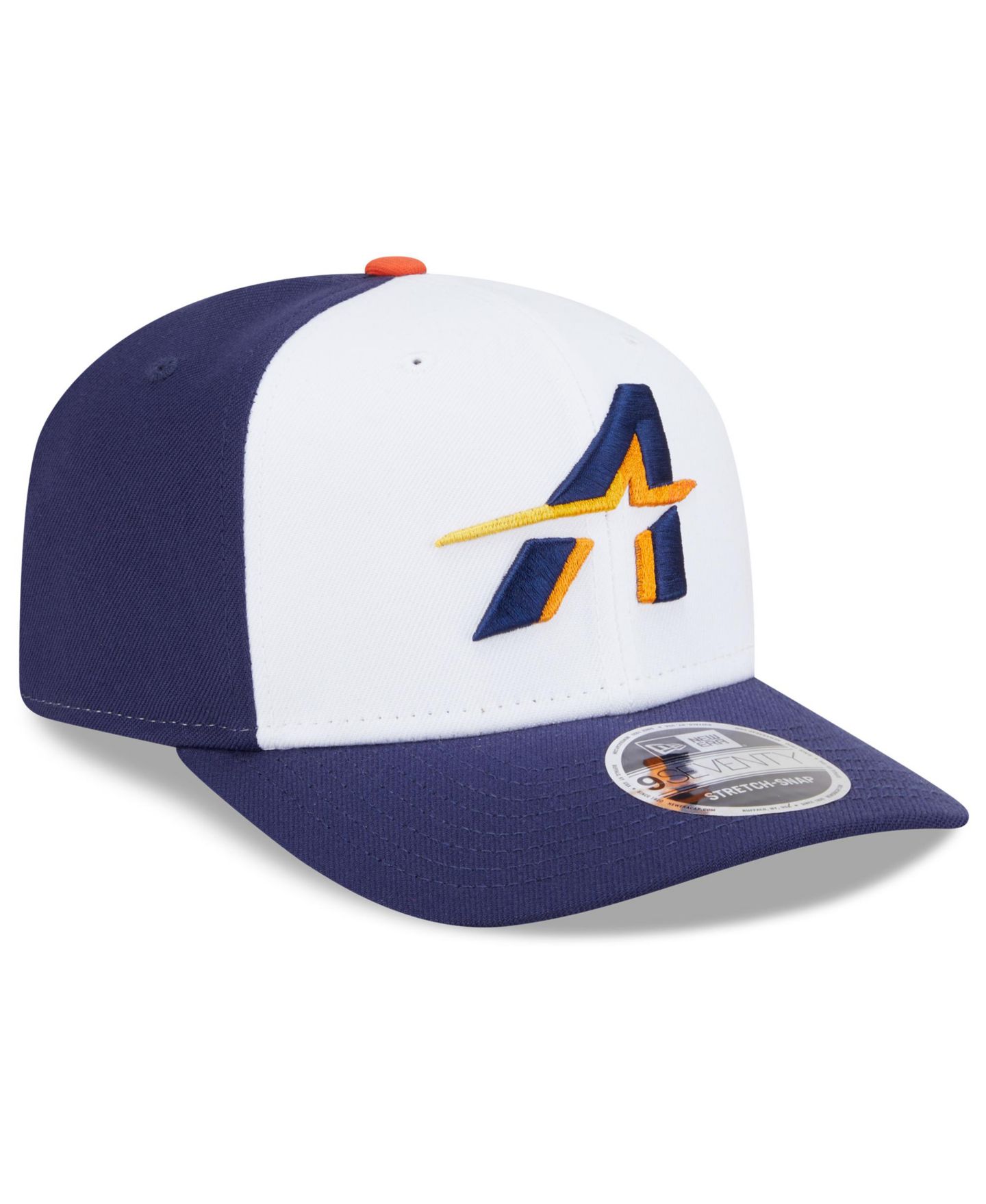 Мужская кепка New Era White/Navy Houston Astros 2025 City Connect 9SEVENTY Adjustable Hat — фото 3
