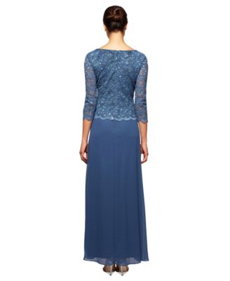 Petite Lace-Bodice Gown