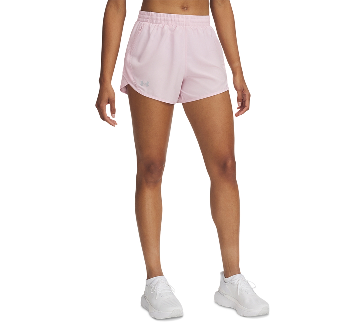 Women's Fly By Mesh-Panel Running Shorts - Shaded Fuchsia