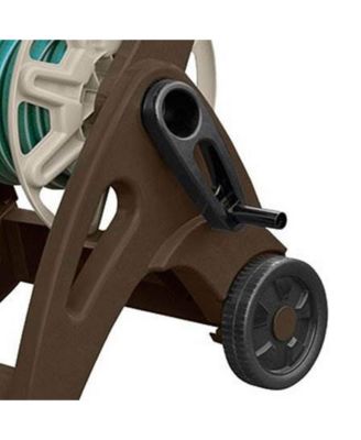 225 Foot Capacity Durable Hosemobile Pro Garden Hose Reel Cart, Mocha