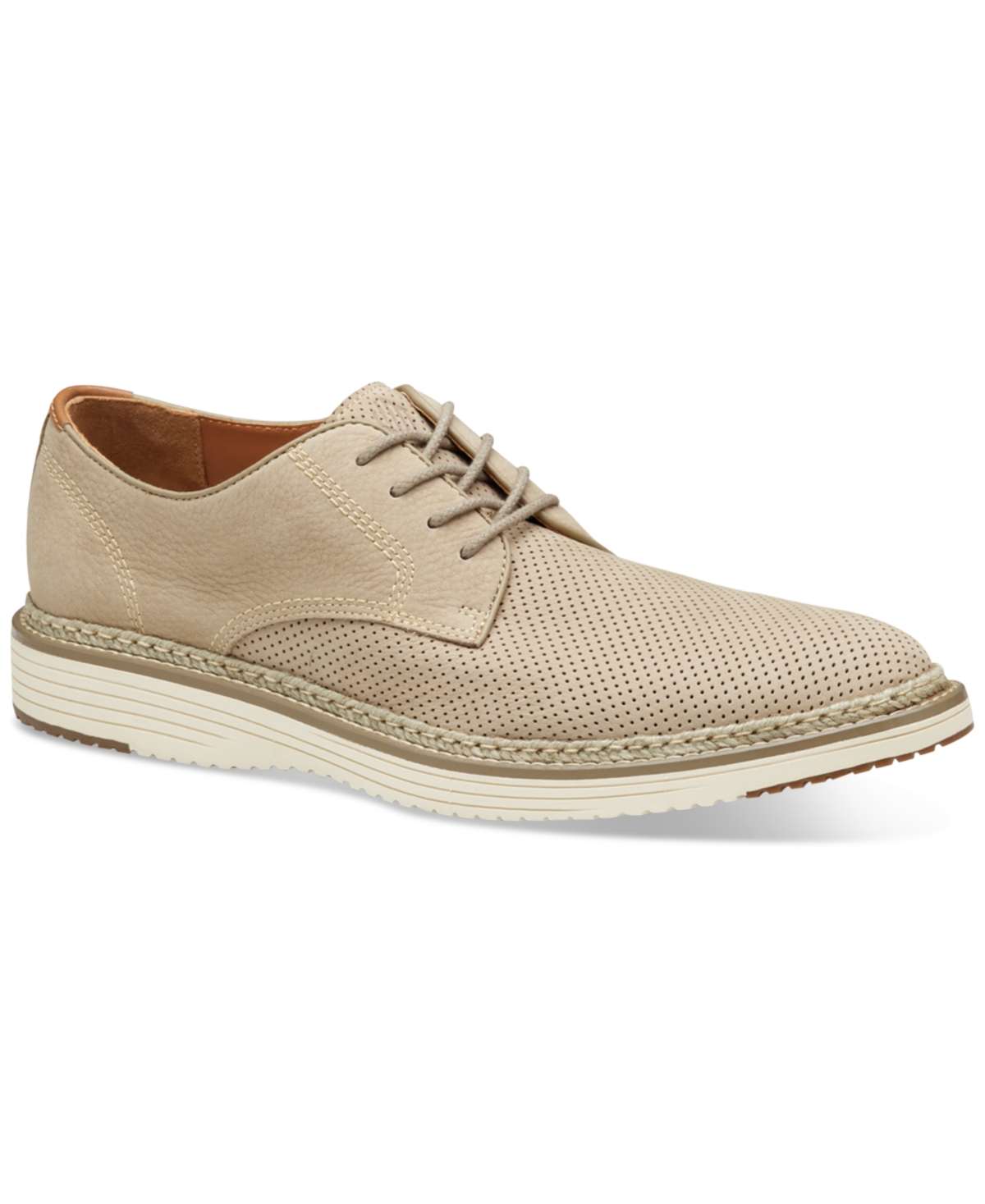 Men's Upton Perfed Plain Toe Shoe - Brown oiled full grain