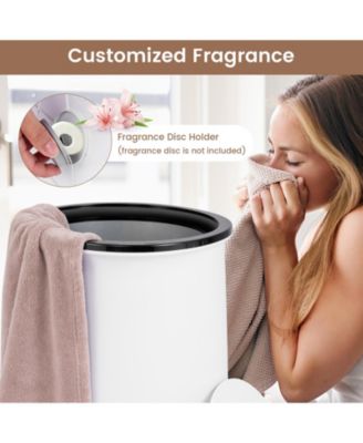 23L Large Luxury Bucket-Style Towel Warmer with Fragrant Disc Holder
