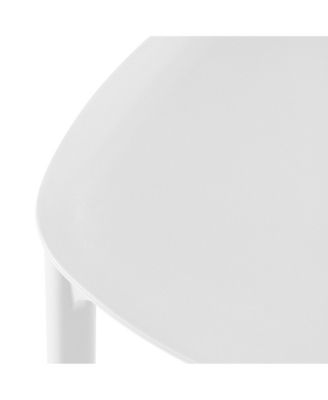 Modern Stackable Polypropylene Plastic Patio Dining Chair Set of 2