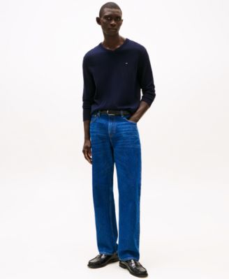 Men's Essential Solid V-Neck Sweater