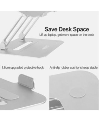 Adjustable Aluminum Laptop Stand for Desk, Computer Stand for Laptop / Notebook (11-17 inch), Compatible with MacBook Air Pro & All Ultrabooks