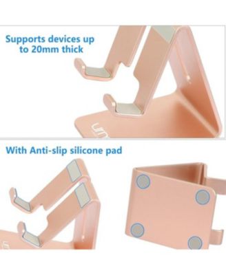 Desk Phone Holder Dock | Aluminum Phone Stand for iPhone 6-15 Pro/Max & Tablets 4-10 Inch