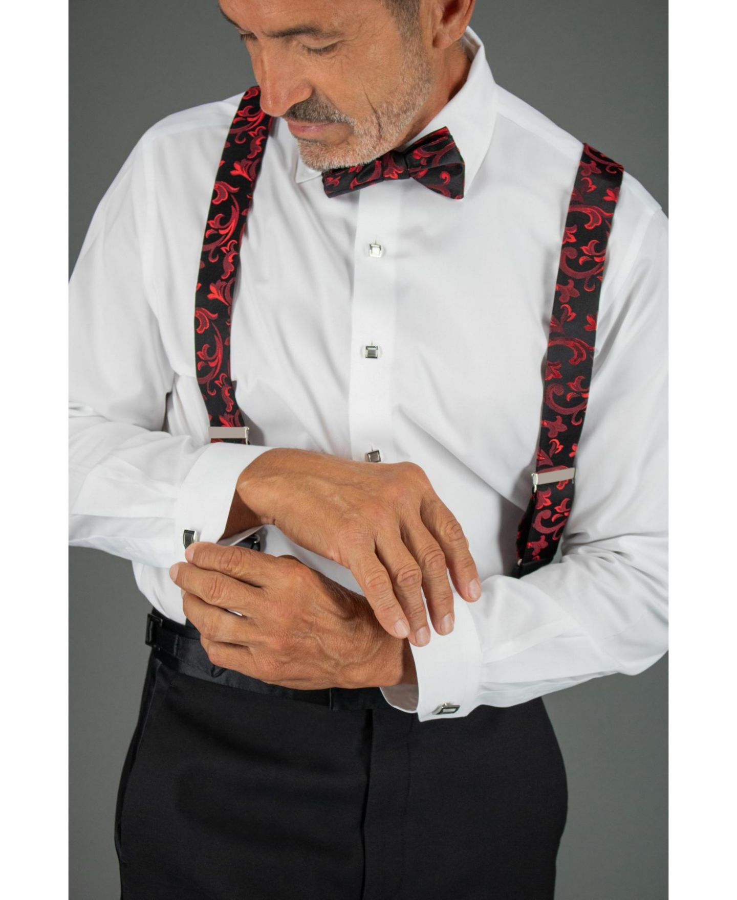 Мужские галстуки TRAFALGAR Christian the Romantic Brocade Silk Bow Tie, цвет: Королевский синий — фото 6