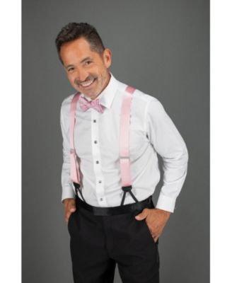 Men's Sutton Solid Color Silk Formal Suspenders | Y-Back, Adjustable Braces