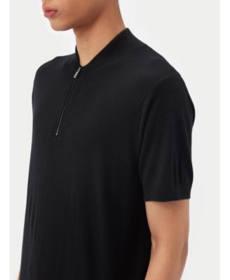 Men's Silk Cashmere Zip T-Shirt