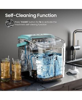 Countertop Ice Maker with Handle, Produces