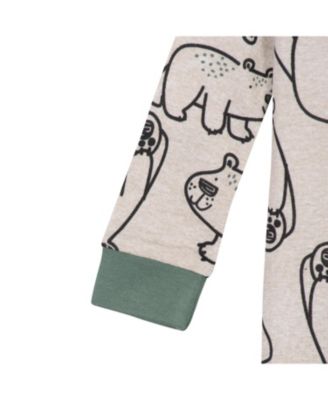 Toddler Boys 2-Pack Snug Fit Footed Cotton Pajamas