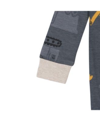 Toddler Boys 2-Pack Snug Fit Footed Cotton Pajamas