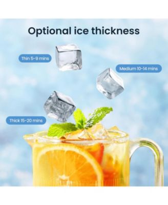 Countertop Ice Maker 30 lbs/day, Auto Cleaning, 24H Timer, Ice Scoop & Basket, Fast Ice for Home, Kitchen, Camping, Office