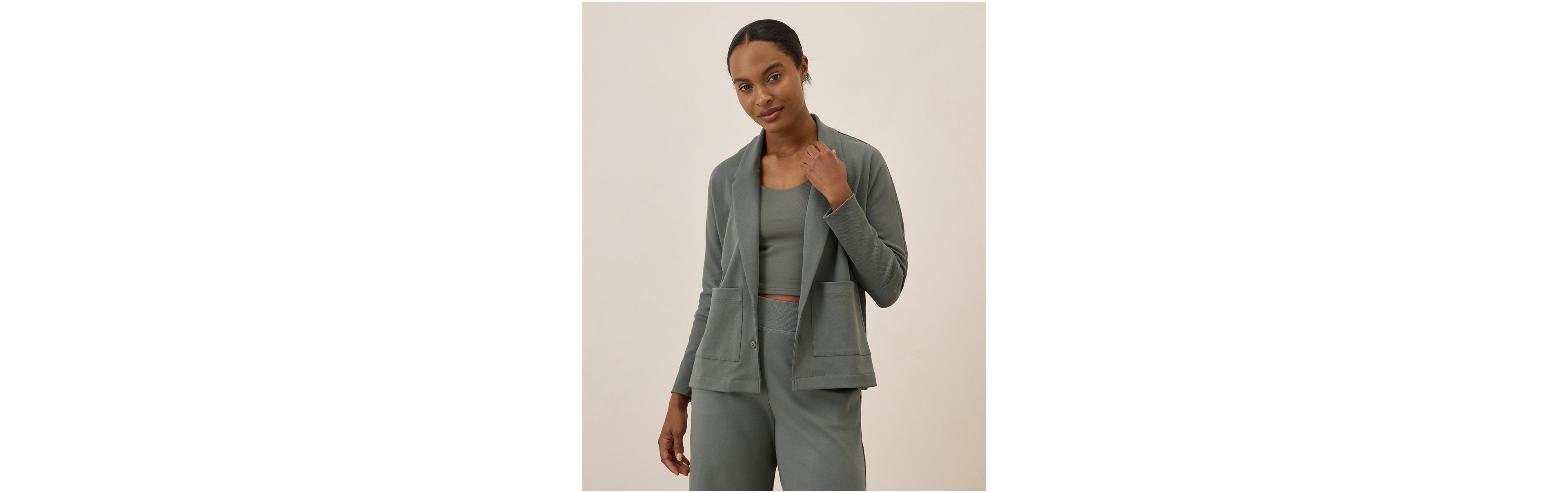Pact Women's Organic Cotton Airplane Relaxed Blazer