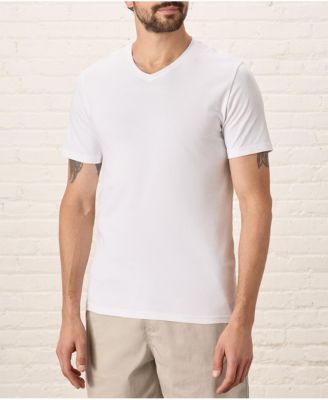 Men's Organic Cotton Luxe Stretch Jersey Slim V-Neck Tee